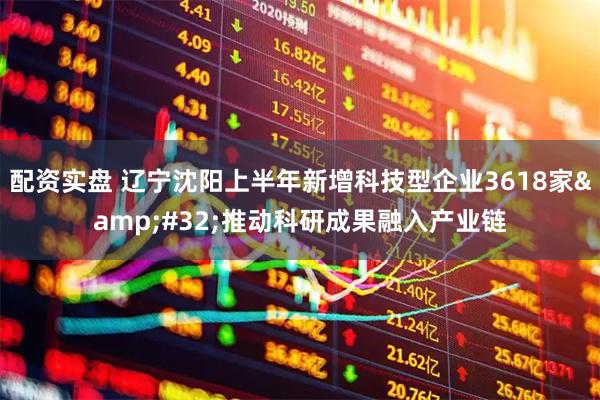 配资实盘 辽宁沈阳上半年新增科技型企业3618家&#32;推动科研成果融入产业链